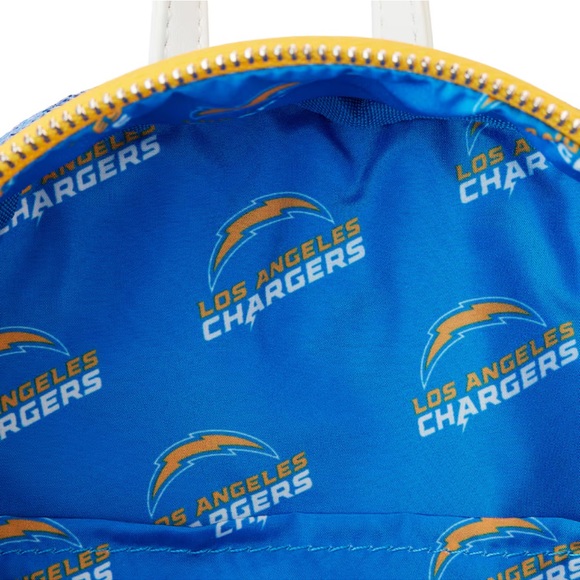 Los Angeles Chargers Loungefly Sequin Mini Backpack - Picture 3 of 5